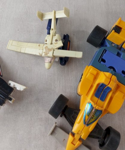 Lot d'anciennes figurines, Transformers G1, Hasbro Takara, années 80 - 90