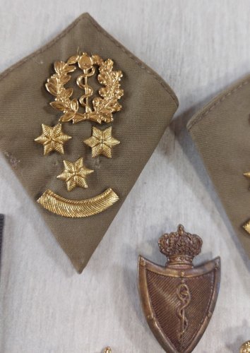Lot danciennes insignes, Service de santé, Belgique ^