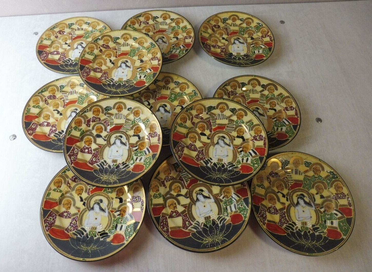 Ancienne Corbeille / Bol / Ramequins En Faïence Décor Japonisant Willow Pattern Estampille