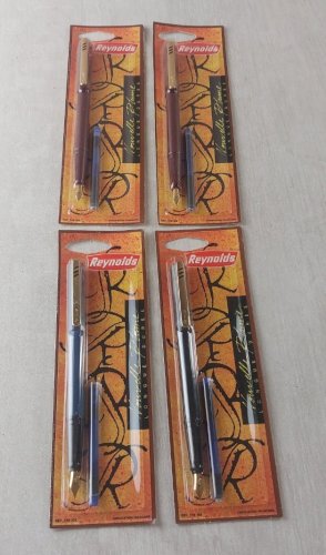 Lot d'anciennes stylos plumes, Reynolds, sous blister ^
