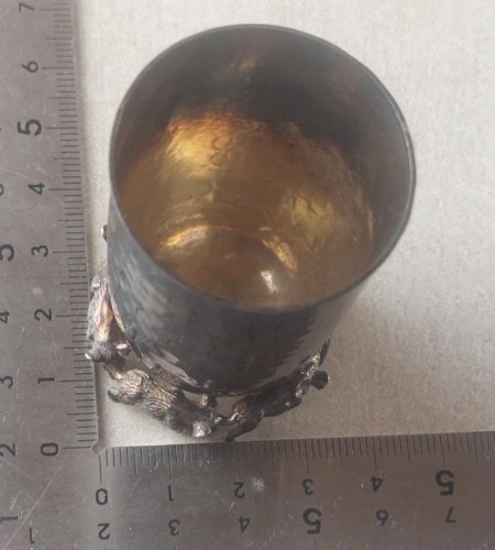 Lot d'anciennes timbales / gobelets,  Emil Hermann Waldstetten, en argent massif