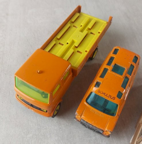 Lot d'anciennes voitures, en métal, Siku, vintage