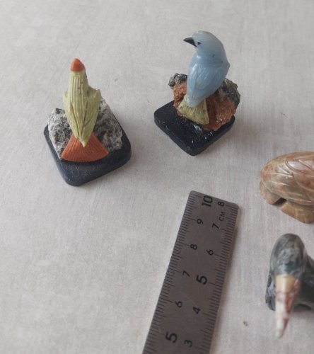 Lot d'anciens animaux, sculptés dans pierre, Made in Peru