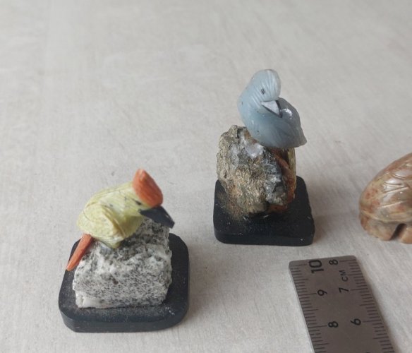 Lot d'anciens animaux, sculptés dans pierre, Made in Peru