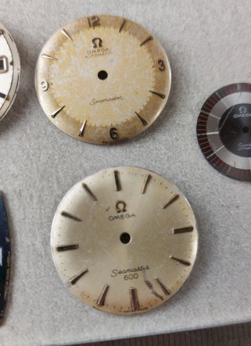 Lot danciens cadrans de montres, Omega Automatic Chronometer Constellation ^