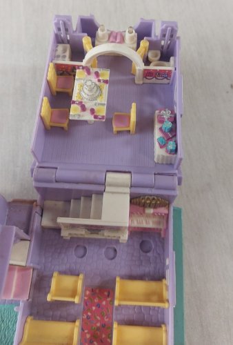 Lot d'anciens Polly Pocket, chapelle mariage + magasin de jouet, Bluebird