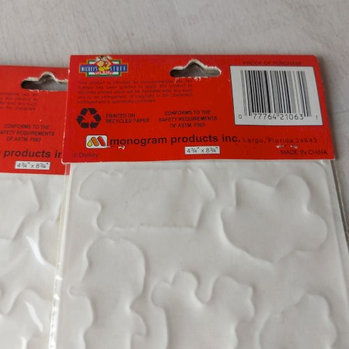 Lot danciens stickers / Puffy Stickers, Mickey Stuff, vintage