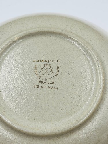 Lot dAssiette Creuse et Soupière Grès Saint-Amand Jamaïque