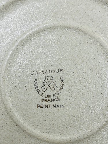 Lot dAssiette Plate Grès Saint-Amand Jamaïque
