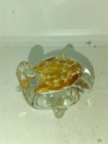 lot de 1 petites sculptures en verre style murano en bon etat