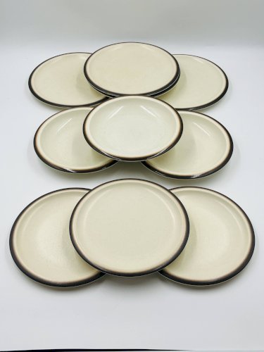 Lot de 10 assiettes Boch La Louvière modèle Sierra