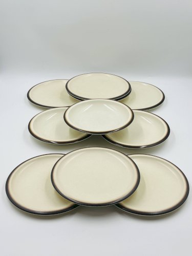 Lot de 10 assiettes Boch La Louvière modèle Sierra