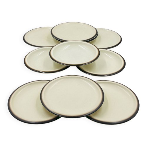 Lot de 10 assiettes Boch La Louvière modèle Sierra