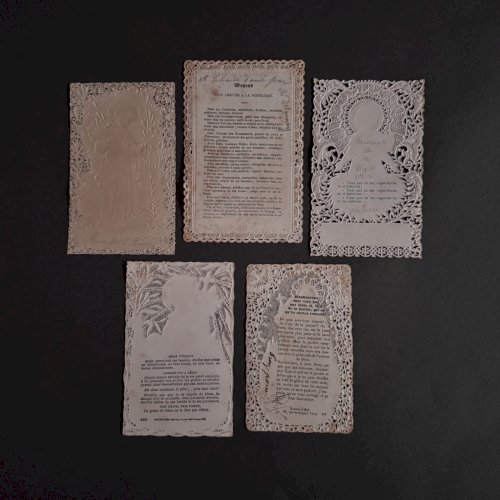 Lot de 10 canivets images pieuses anciennes A5791