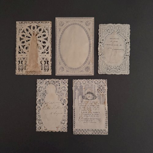 Lot de 10 canivets images pieuses anciennes Première Communion M3734