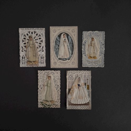 Lot de 10 canivets images pieuses anciennes Première Communion M3734