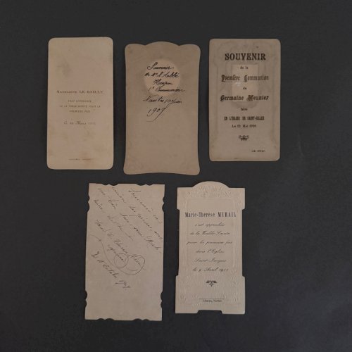 Lot de 10 images pieuses anciennes A5787