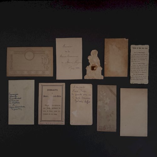 Lot de 10 images pieuses anciennes A5789