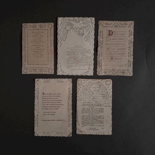 Lot de 10 images pieuses anciennes  A5792