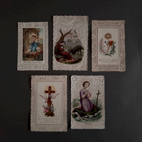 Lot de 10 images pieuses anciennes  A5792