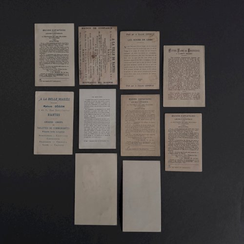 Lot de 10 images pieuses anciennes M3728