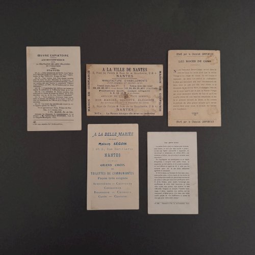 Lot de 10 images pieuses anciennes M3728