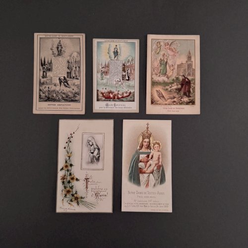 Lot de 10 images pieuses anciennes M3728