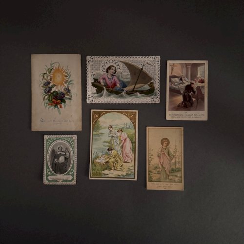 Lot de 10 images pieuses anciennes M3740