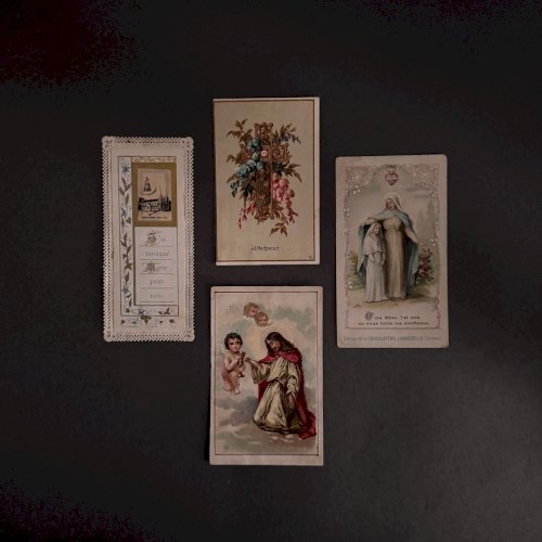 Lot de 10 images pieuses anciennes M3740