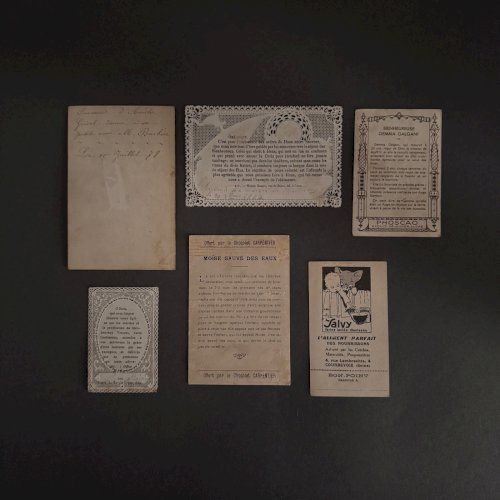 Lot de 10 images pieuses anciennes M3740