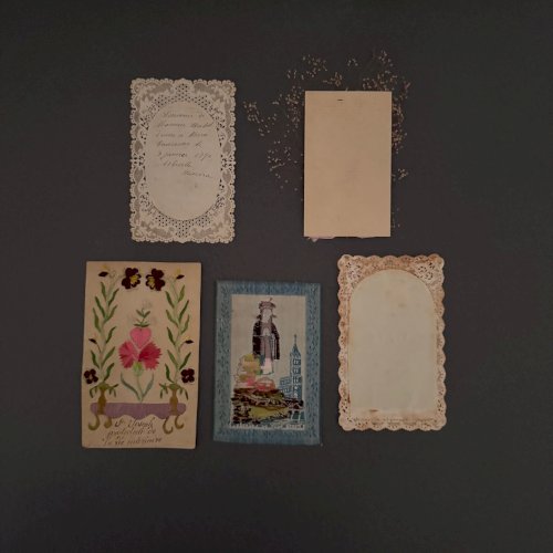 Lot de 10 images pieuses et canivets anciens M3739