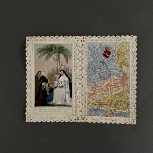 Lot de 10 images pieuses ou canivets dont une double XIXe A5779