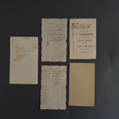 Lot de 10 images pieuses XIXe A5783