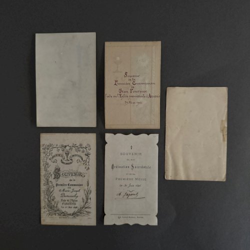 Lot de 10 images pieuses XIXe A5783