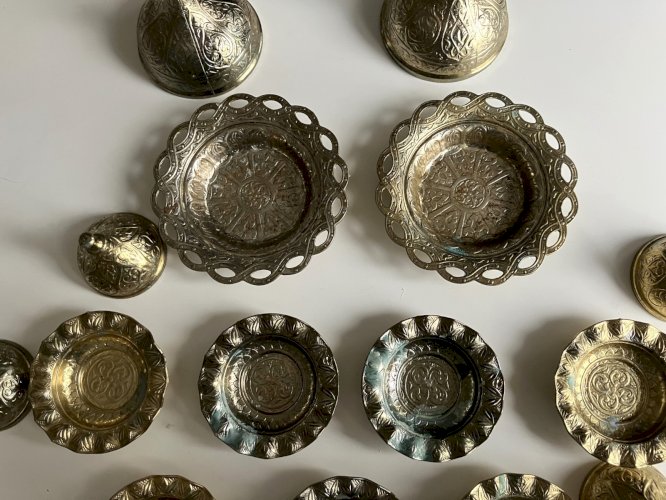 lot de 10 porte bougies style oriental avec etouffoir marque ACAR made in Turkey