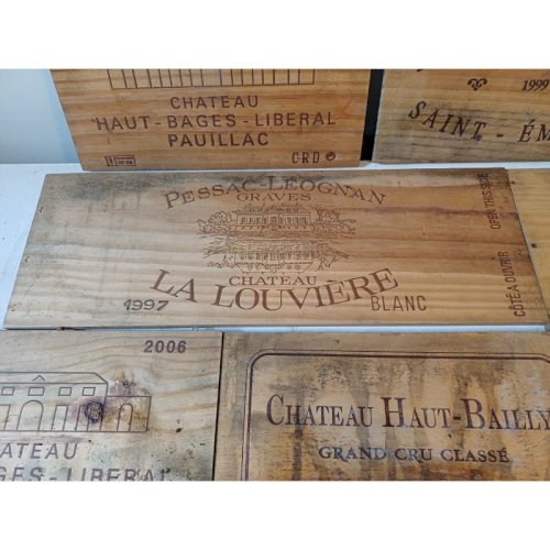 Lot de 11 Plaques Bois Grand Cru Vins