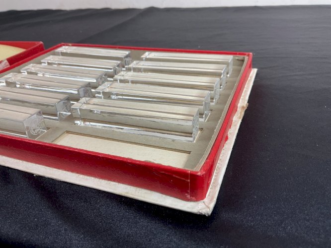 Lot de 11 Porte Couteaux En Cristal Baccarat