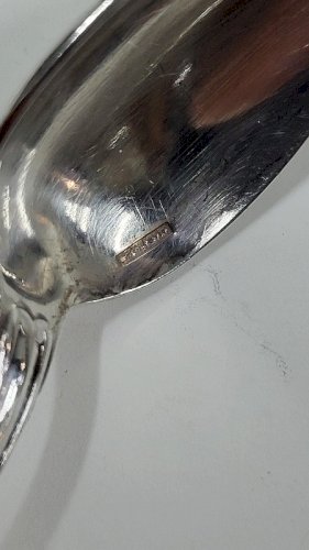 LOT DE 12 PETITES CUILLERES A MOKA CHRISTOFLE MODELE COQUILLE EN METAL ARGENTE