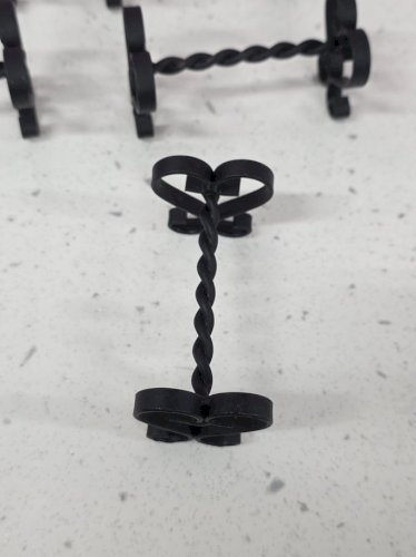 lot de 12 porte-couteaux en fer forgé médiéval