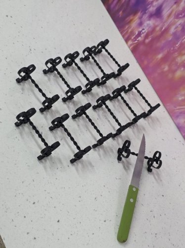 lot de 12 porte-couteaux en fer forgé médiéval