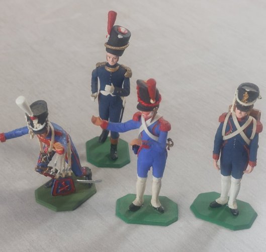 Lot de 15 anciennes figurines soldats, Historex, en plastique, 1/32