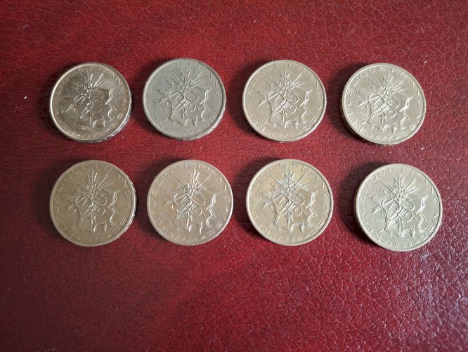 Lot de 19 pièces de 10 francs différentes 1974 - 1992 dont commémoratives