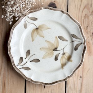 Lot de 2 assiettes plates DIANE, Sarreguemines