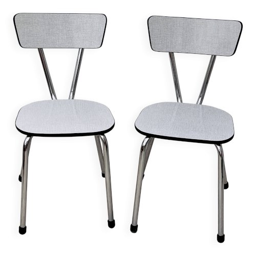 Lot de 2 chaises en Formica