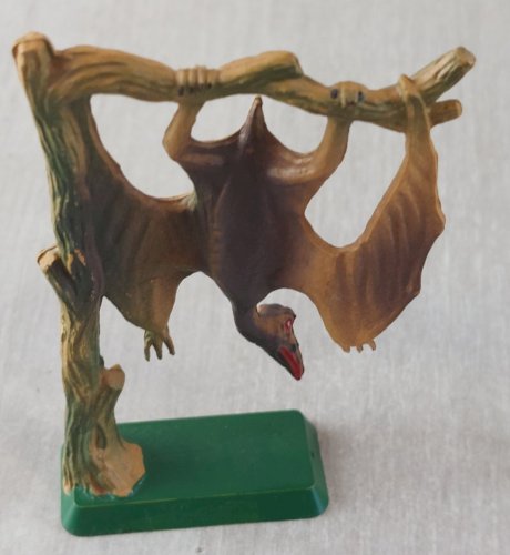 Lot de 2 figurines dinosaure, Ptérodactyle + Rhamphorhynchus, plastique, Starlux ^