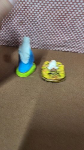 LOT DE 2 SANTONS POUR CRECHE EN TERRE CUITE N° 48