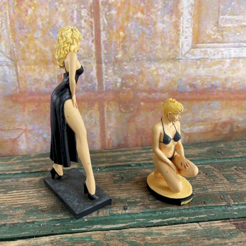 Lot de 2 Statuettes Manara Marylin & Stéphanie Éditions Limitées Milo Manara