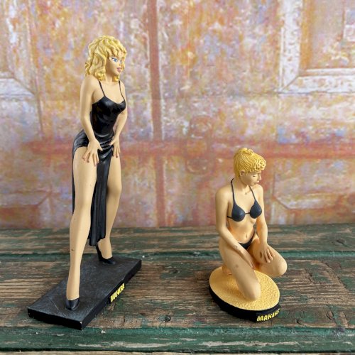 Lot de 2 Statuettes Manara Marylin & Stéphanie Éditions Limitées Milo Manara