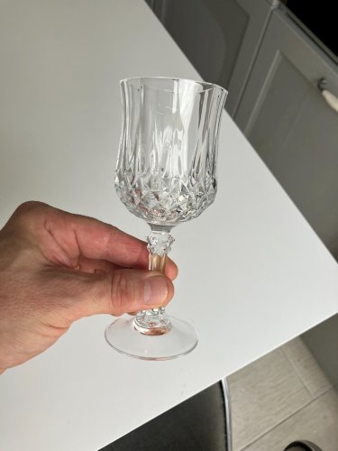 lot de 2 verres vin blanc Cristal d' Arques modele longchamp