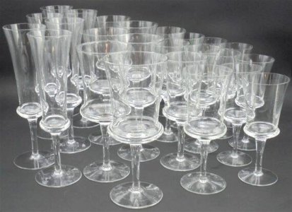 Set of 24 wine glasses